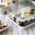 Contenedor de sushi de papel para llevar biodegradable de comida japonesa